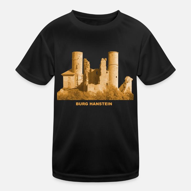 Hanstein Castle Ruin Eichsfeld Bornhagen Thuringia Kids Functional T-Shirt