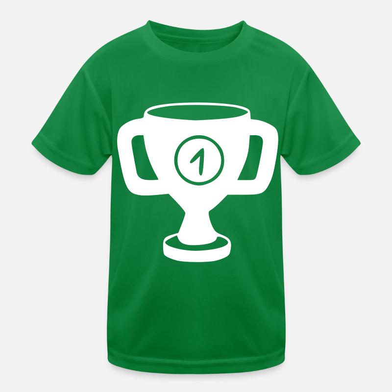 Cup Drawing Win Sketch White Kids Functional T-Shirt