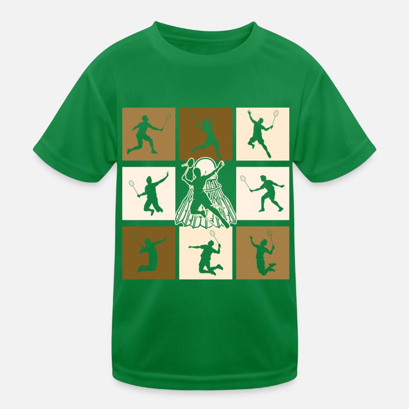 Badminton Kinder Funktions-T-Shirt