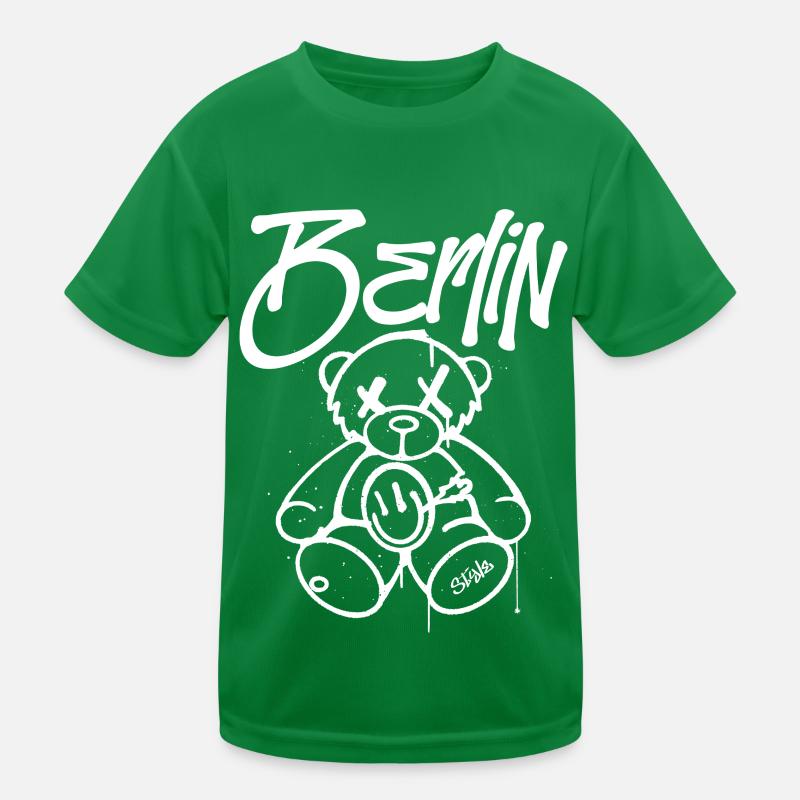 Berlin Style Berliner Bär Maskottchen Geschenk Kinder Funktions-T-Shirt