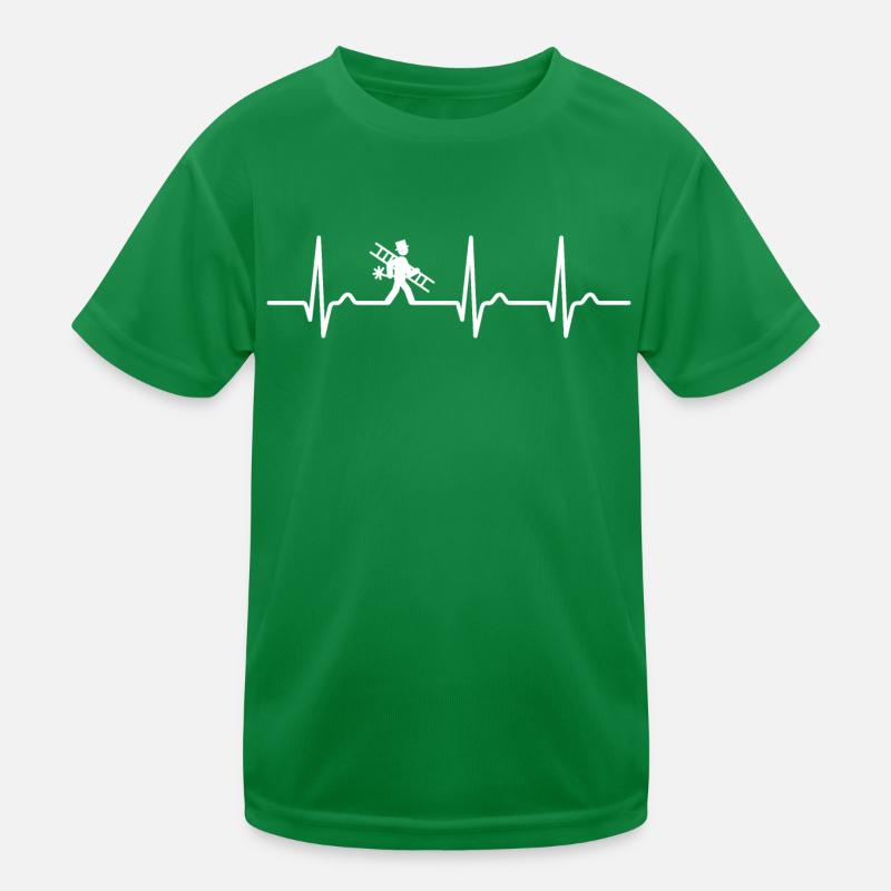 Courbe ECG - courbe cardiaque - ramoneur - chance T-shirt sport Enfant