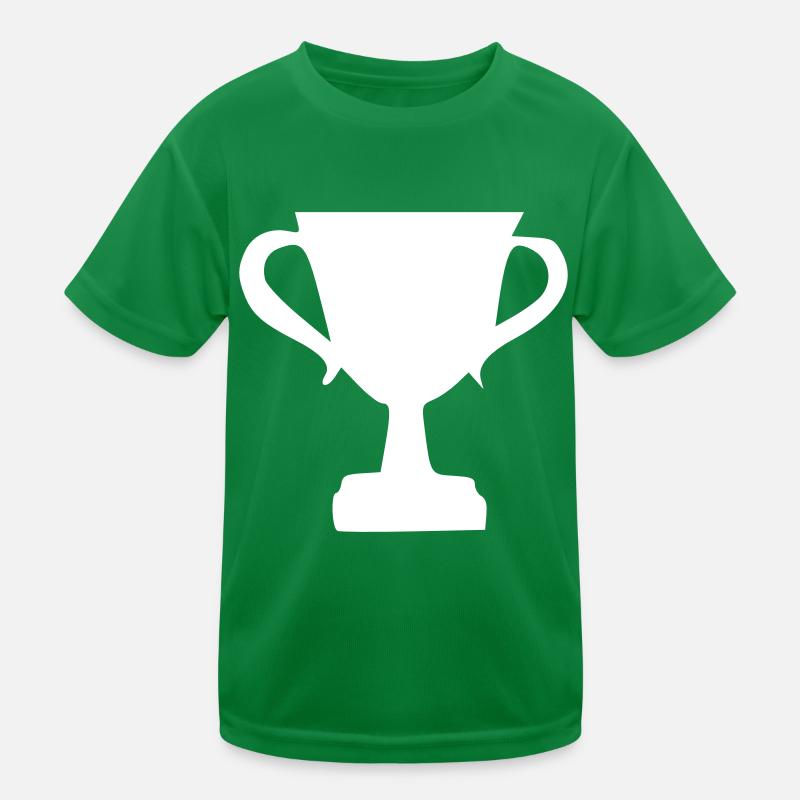 Cup Drawing Win Sketch White Kids Functional T-Shirt