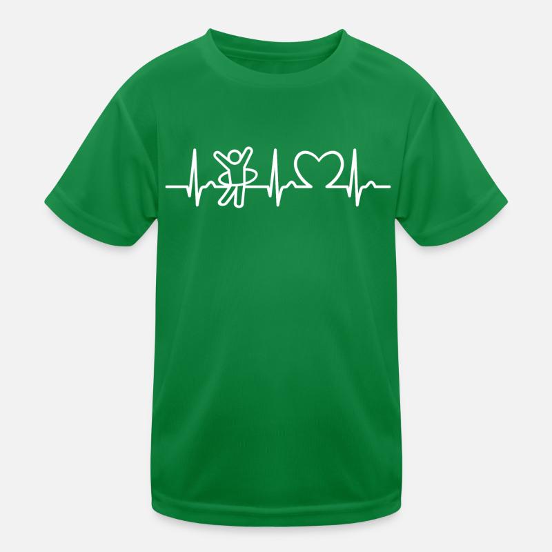 Courbe ECG - courbe cardiaque - pouls - Huller - Hooping T-shirt sport Enfant