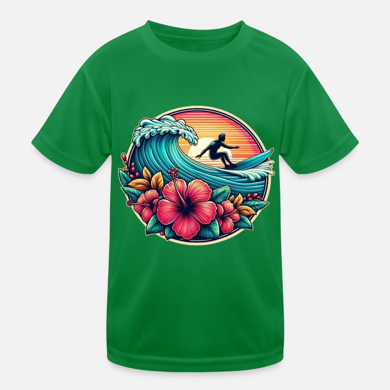 Logo du surfeur 2 T-shirt sport Enfant