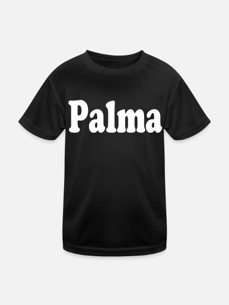 PALMA - Kinder Funktions-T-Shirt - Schwarz - Vorne