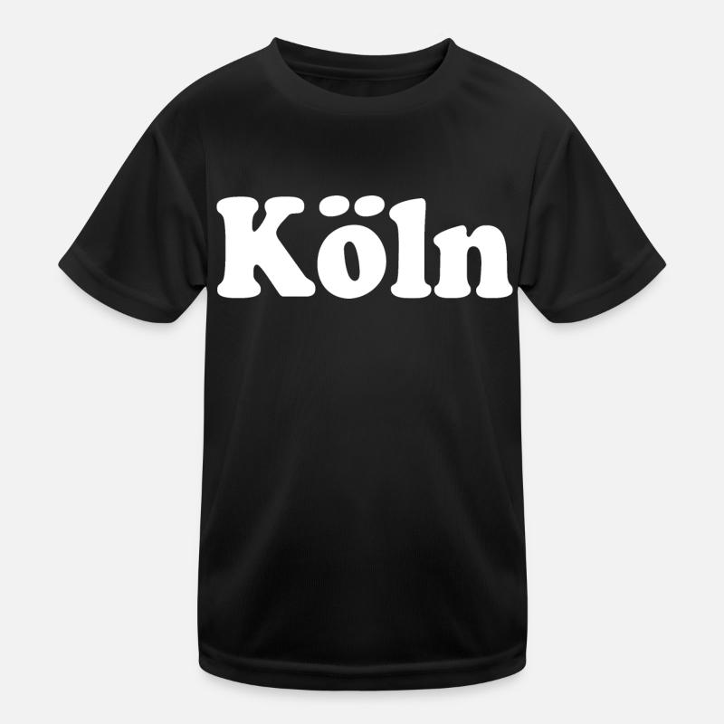 köln - Kinder Funktions-T-Shirt - Schwarz