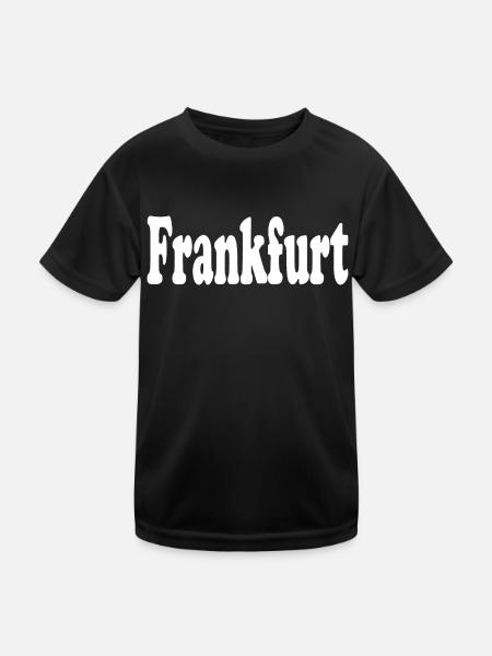 Francfort - T-shirt sport Enfant - noir - Devant