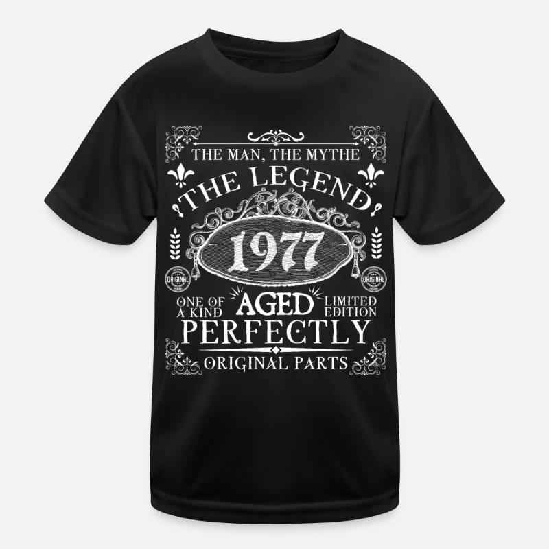 1977 Legend | Vintage Aged Perfectly 1977 Kids Functional T-Shirt