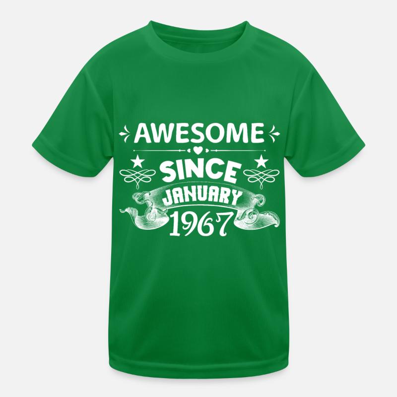 January 1967 | Awesome since January 1967 T-shirt sport Enfant