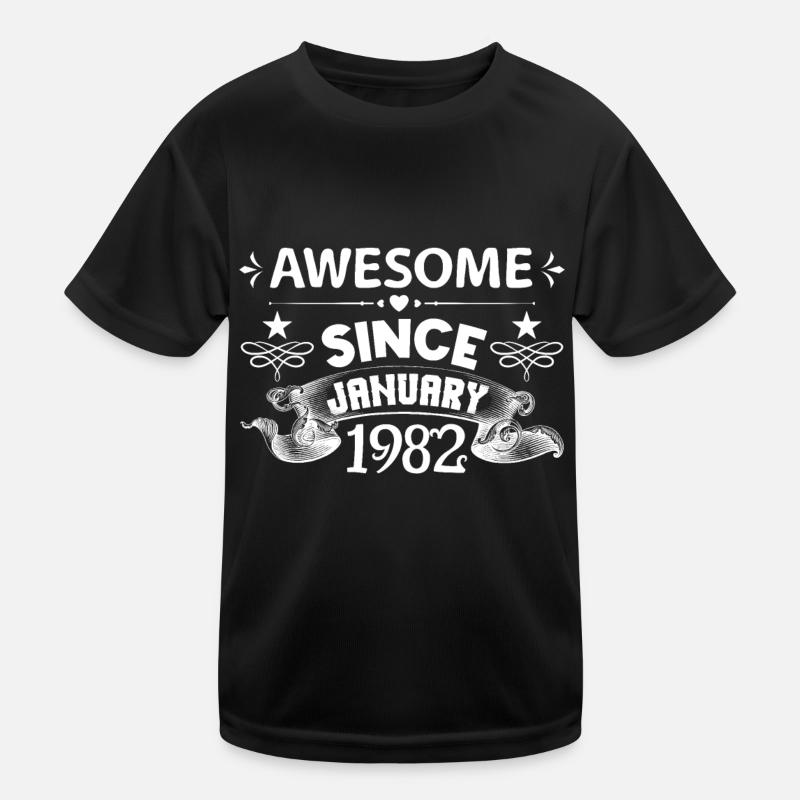 January 1982 | Awesome since January 1982 T-shirt sport Enfant
