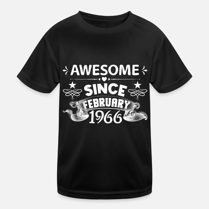 February 1966 | Awesome since February 1966 T-shirt sport Enfant