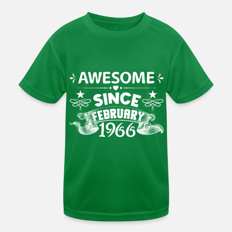 February 1966 | Awesome since February 1966 T-shirt sport Enfant