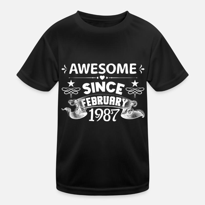 February 1987 | Awesome since February 1987 T-shirt sport Enfant