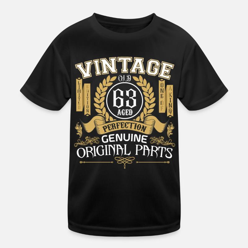Vintage 63 years old - birthday gift 63 years old Kids Functional T-Shirt