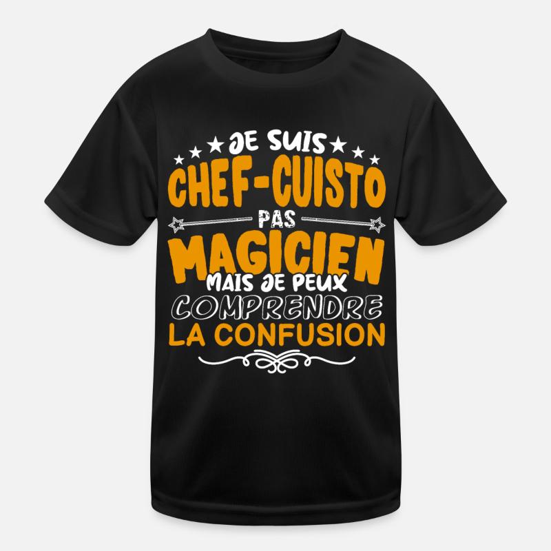 Chef-Cuisto | Chef-Cuistot pas Magicien | Meilleu T-shirt sport Enfant