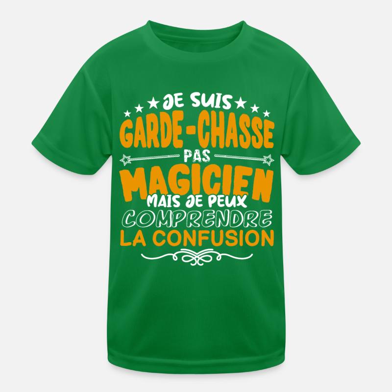 Garde-Chasse | Garde-Chasse pas Magicien | Meilleu T-shirt sport Enfant