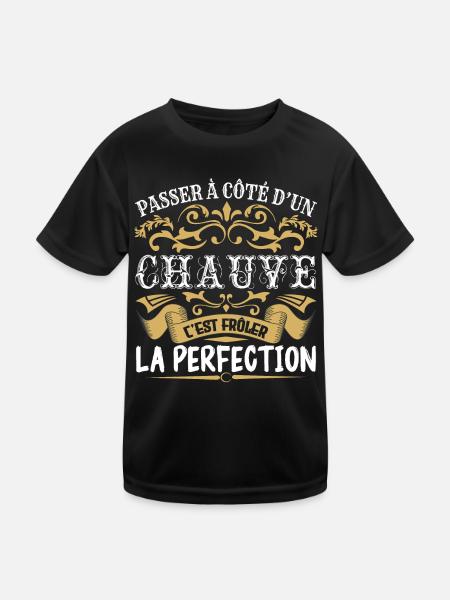 Le Meilleur Chauve | Chauve à la perfection - T-shirt sport Enfant - noir - Devant