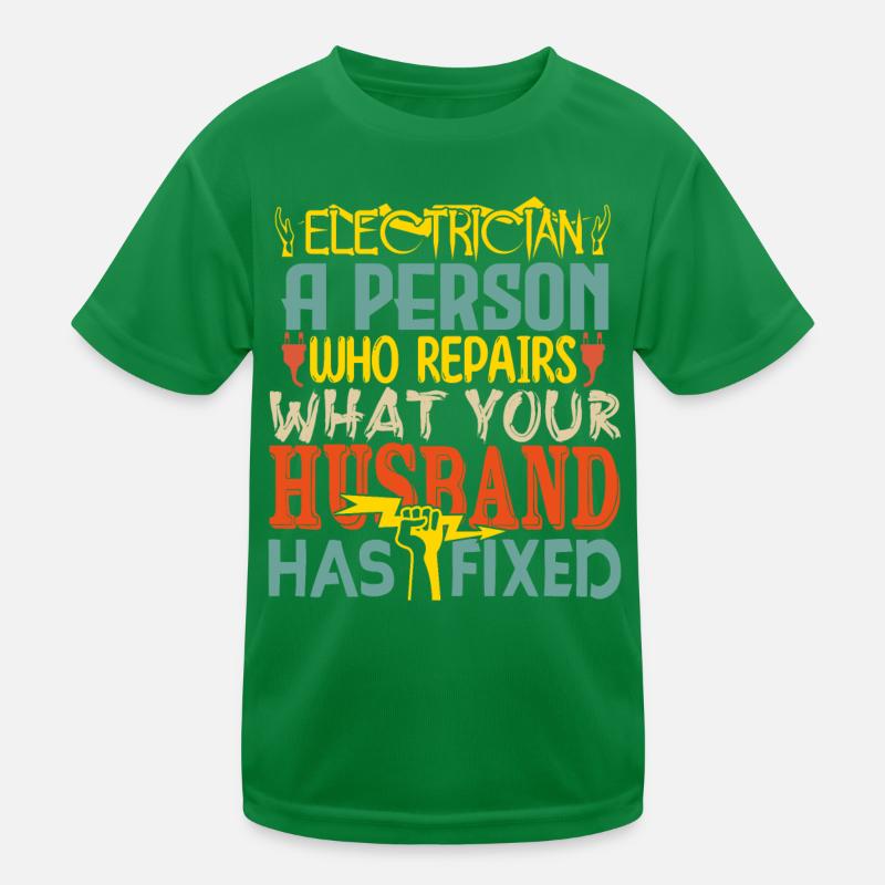 Elektriker Kinder Funktions-T-Shirt