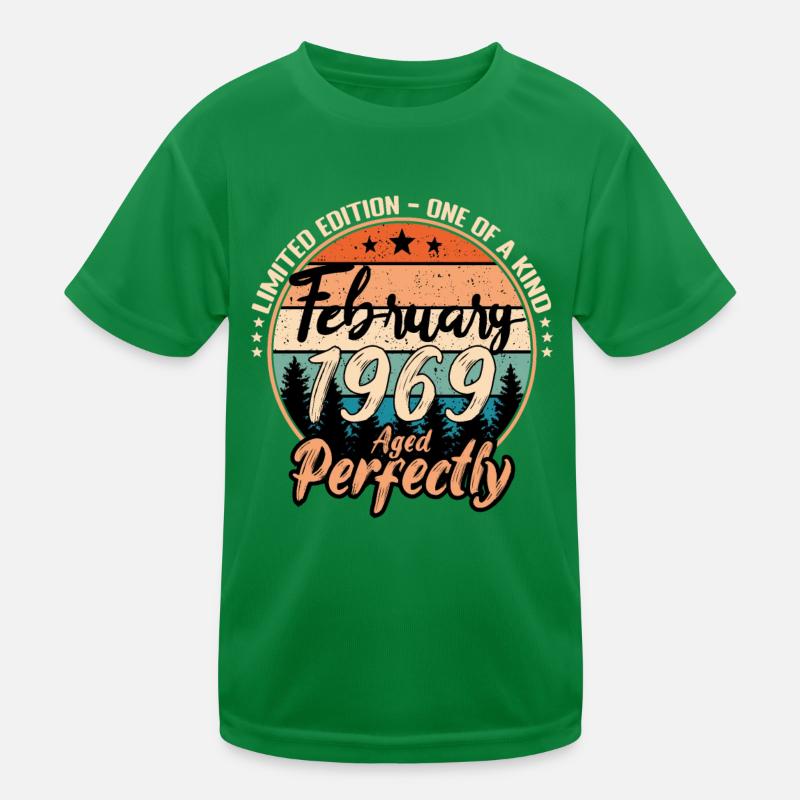 Février 1969 anniversaire 1969 légendes Février T-shirt sport Enfant
