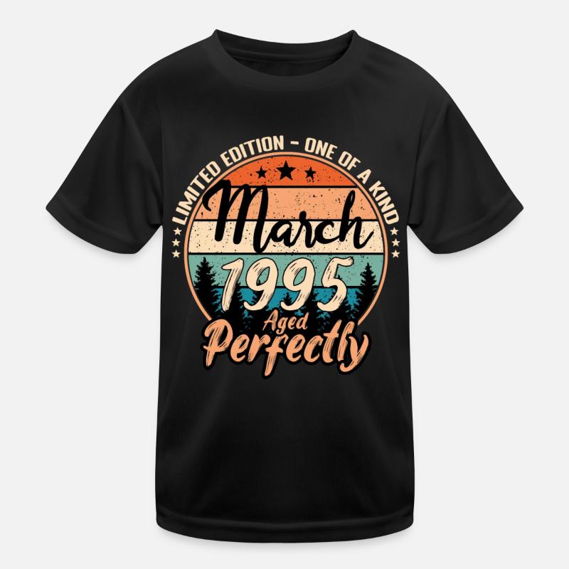 March 1995 anniversary 1995 legends March Kids Functional T-Shirt