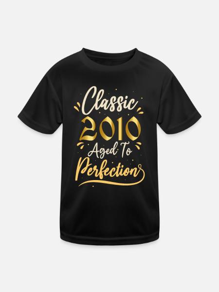 Birthday 2010 gift 2010 Classic 2010 - Kids Functional T-Shirt - black - Front