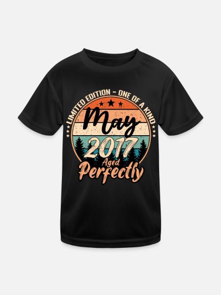 May 2017 anniversary 2017 legends May - Kids Functional T-Shirt - black - Front