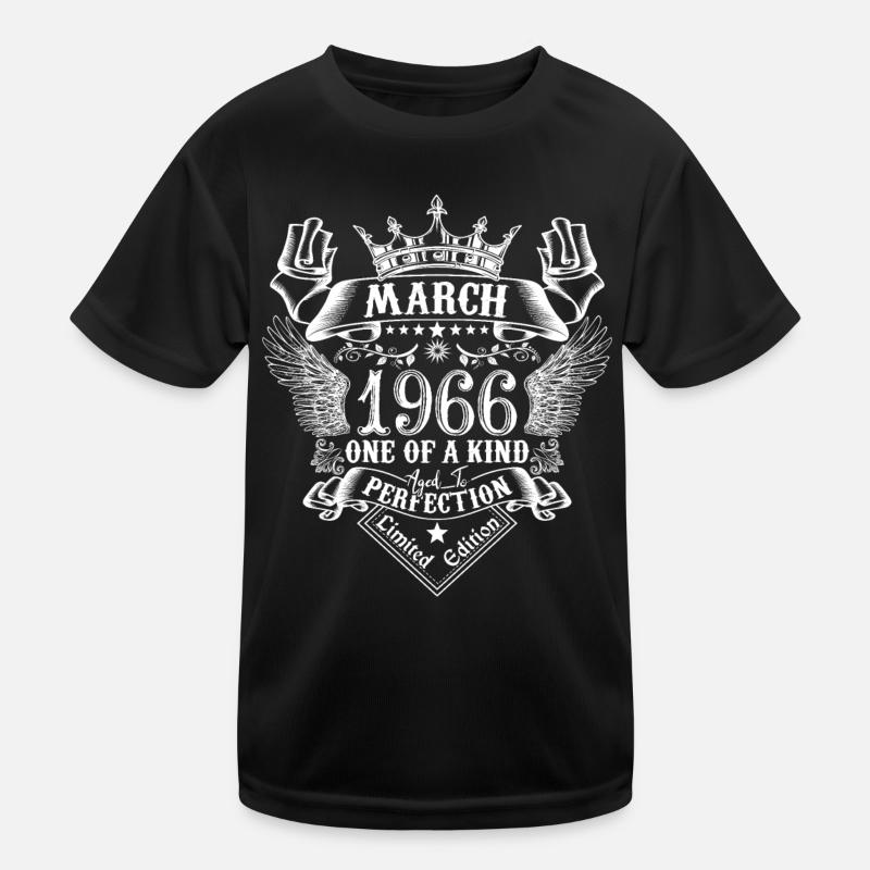 March 1966 anniversary March 1966 March Kids Functional T-Shirt