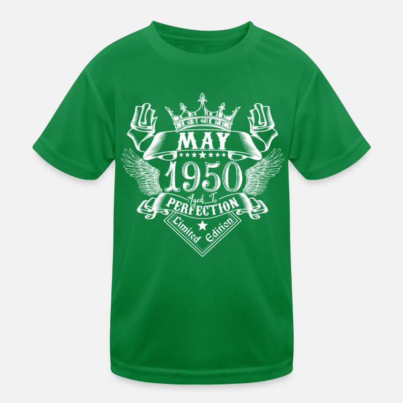 1950, Mai 1950, anniversaire 1950, mois de Mai, mi T-shirt sport Enfant