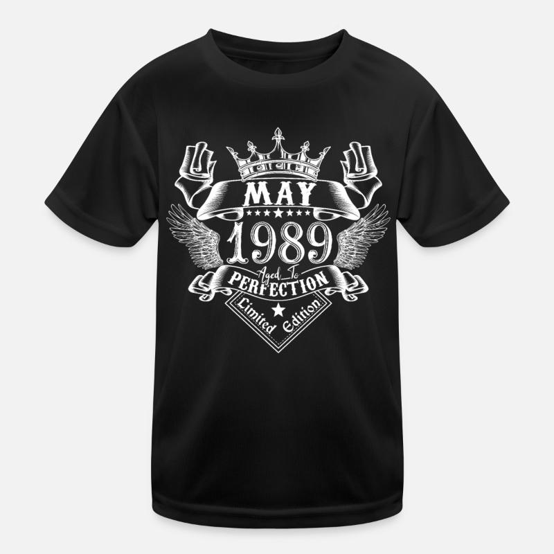 May 1989 | May 1989 anniversary 1989 Kids Functional T-Shirt