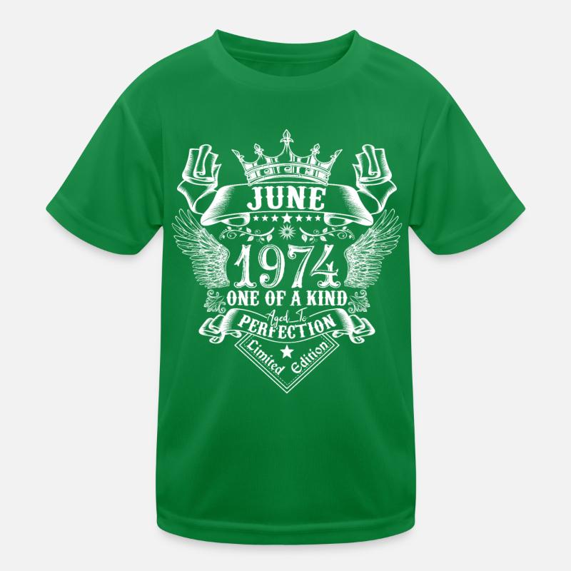 June 1974 anniversary June 1974 June Kids Functional T-Shirt