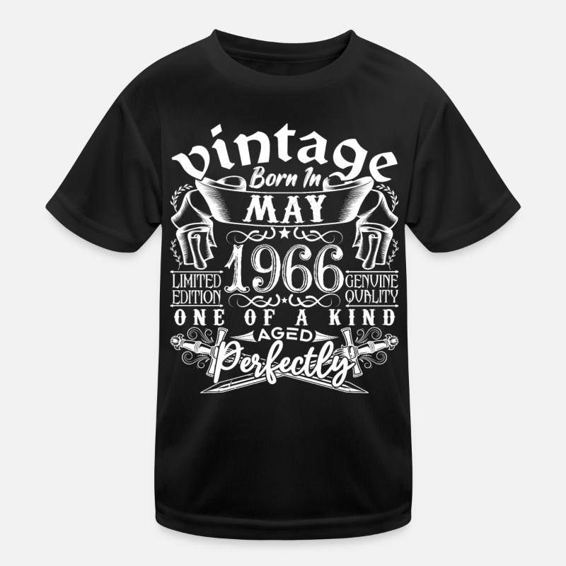 1966 Mai 1966 anniversaire May 1966 Mai T-shirt sport Enfant
