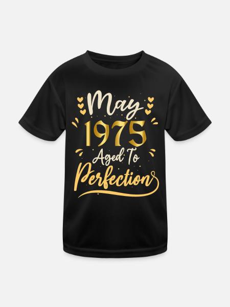 Mai 1975 Mai anniversaire May 1975 - T-shirt sport Enfant - noir - Devant