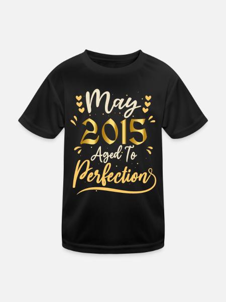 May 2015 May anniversary May 2015 - Kids Functional T-Shirt - black - Front