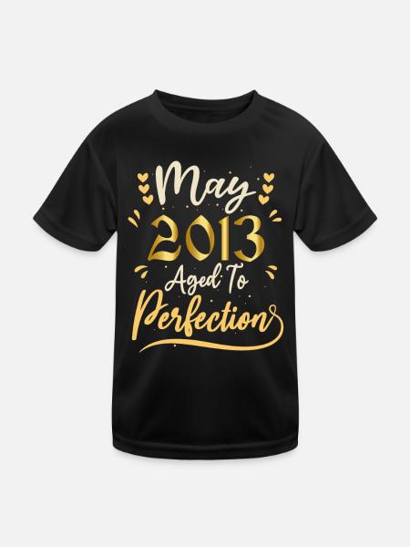 May 2013 May anniversary May 2013 - Kids Functional T-Shirt - black - Front