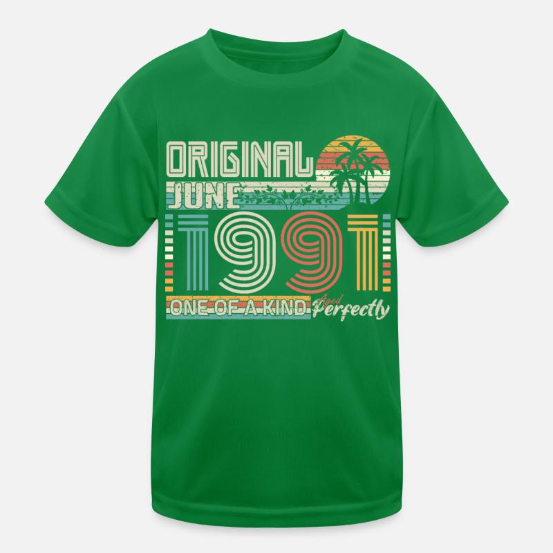 Juni 1991 Juni-Jubiläum Juni 1991 Kinder Funktions-T-Shirt
