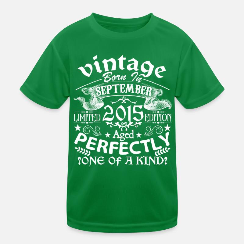 Septembre 2015 | anniversaire 2015 né en Septembre T-shirt sport Enfant