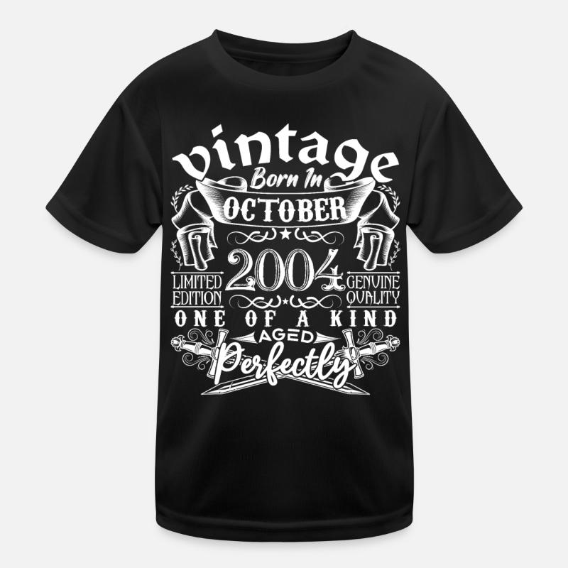 2004 October 2004 Anniversary October 2004 Kids Functional T-Shirt