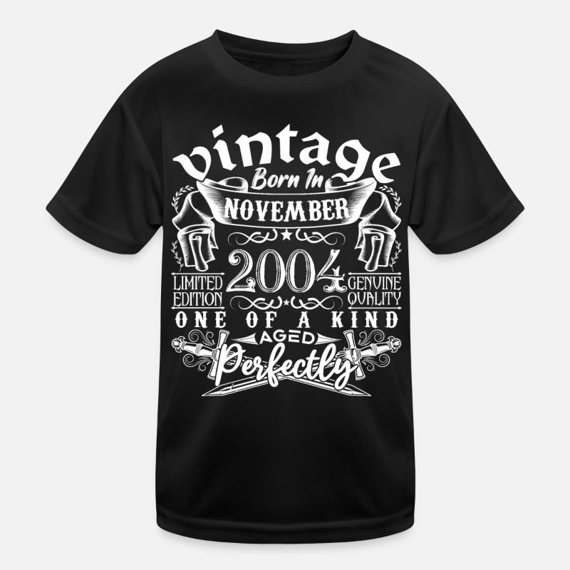 2004 November 2004 Anniversary November 2004 Kids Functional T-Shirt