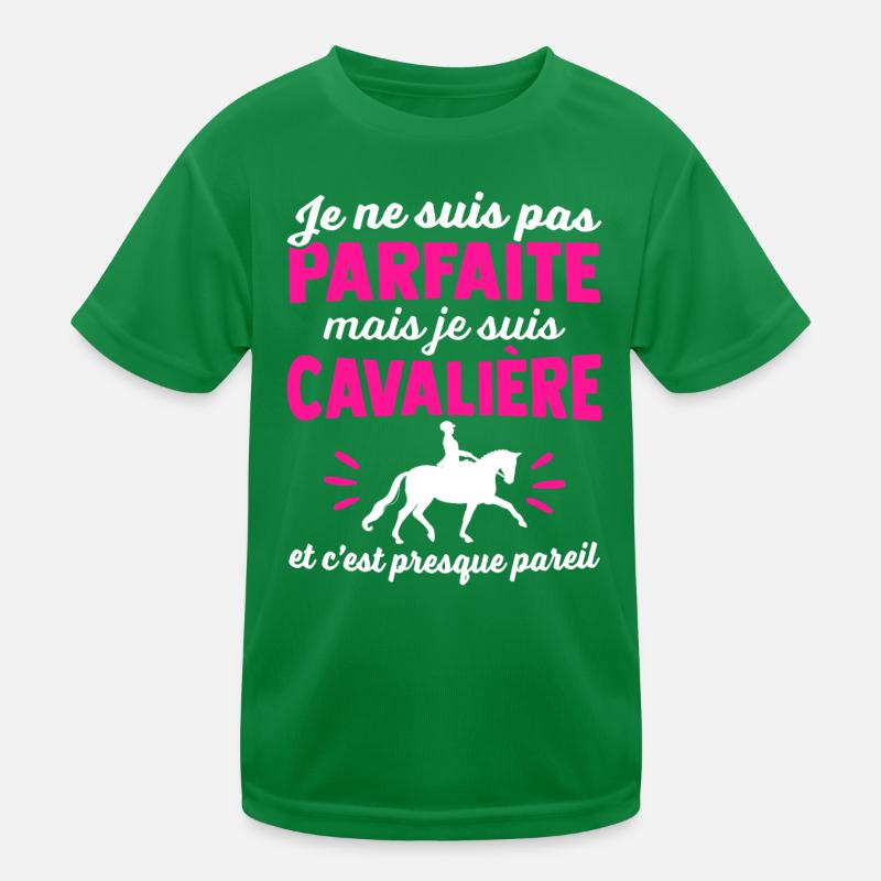 je suis une cavalière T-shirt sport Enfant