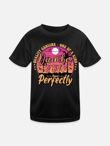 December 2017 Anniversary 2017 December 2017 - Kids Functional T-Shirt - black - Front