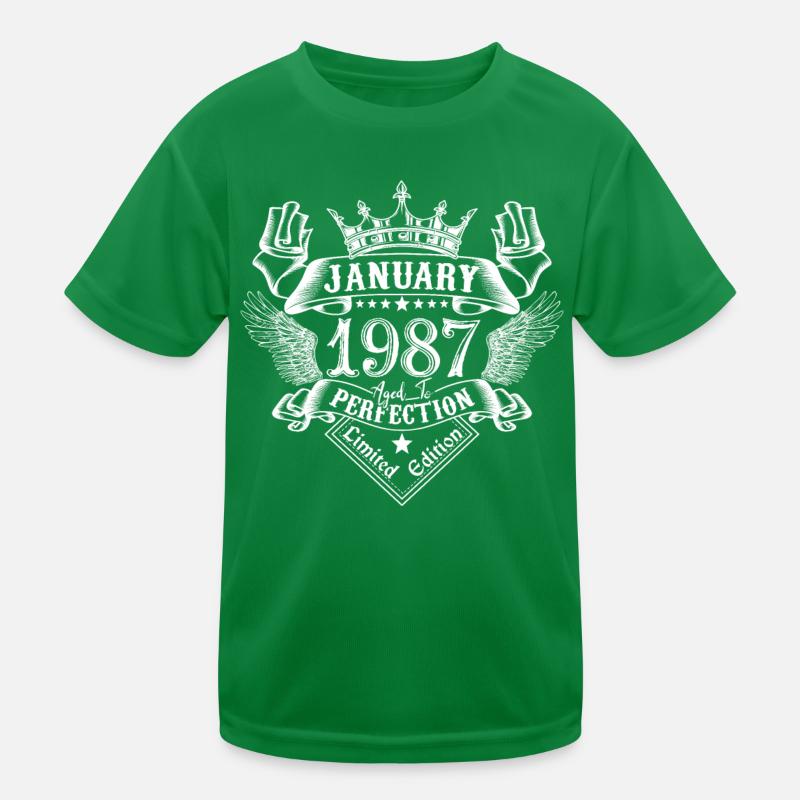 Janvier 1987 | Janvier 1987 anniversaire 1987 T-shirt sport Enfant
