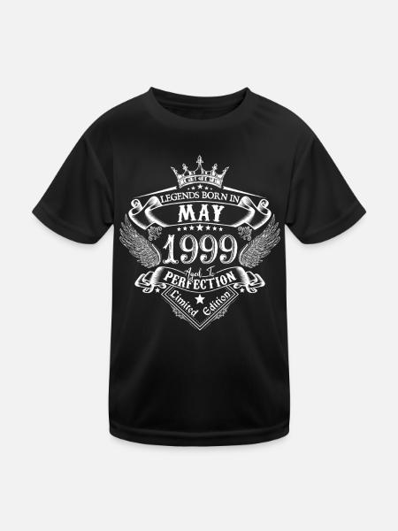 Mai 1999 anniversaire Mai 1999 Mai cadeau - T-shirt sport Enfant - noir - Devant