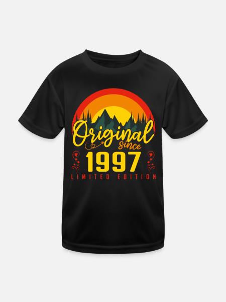 1997 Birthday Gift 1997 Birthday - Kids Functional T-Shirt - black - Front