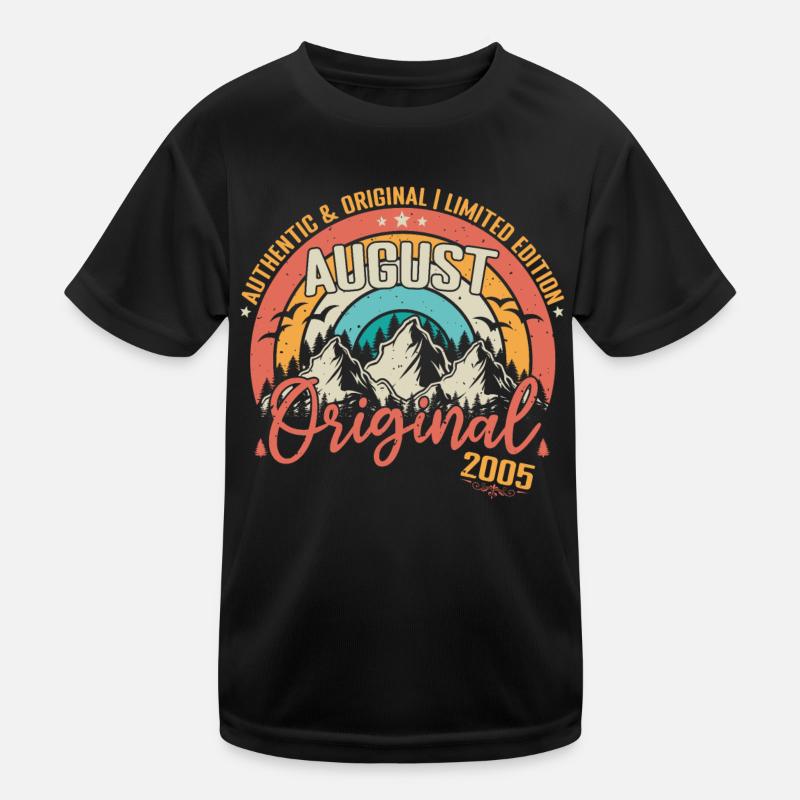 August 2005 August birthday 2005 August Kids Functional T-Shirt