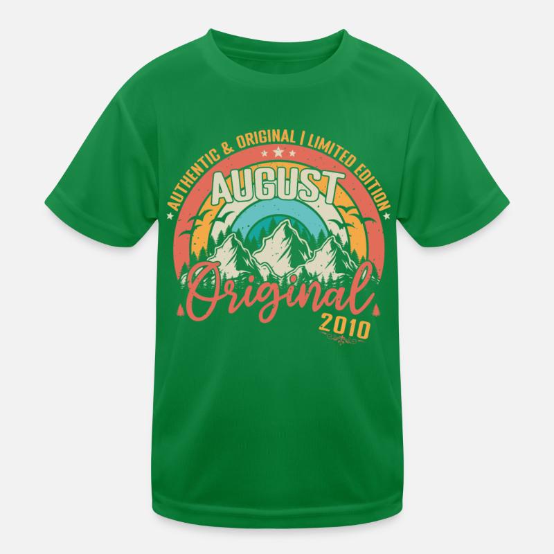 August 2010 August Jubiläum 2010 August Kinder Funktions-T-Shirt
