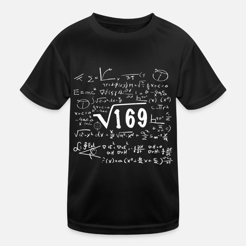 Wurzel 169 Geburtstag Mathematik Kinder Funktions-T-Shirt