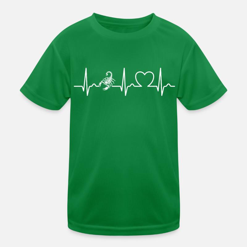 Scorpion - Dard empoisonné - Pouls - Courbe cardiaque - ECG T-shirt sport Enfant