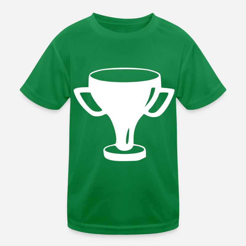Cup Drawing Win Sketch White Kids Functional T-Shirt