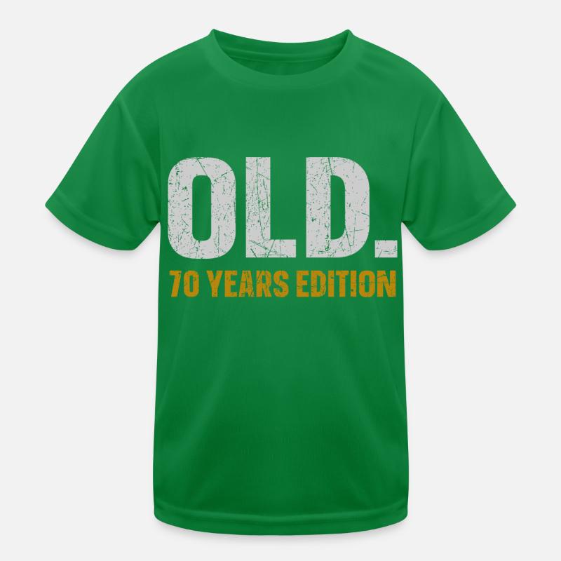 Old 70 Years Edition 70. Geburtstag Geschenkidee Kinder Funktions-T-Shirt