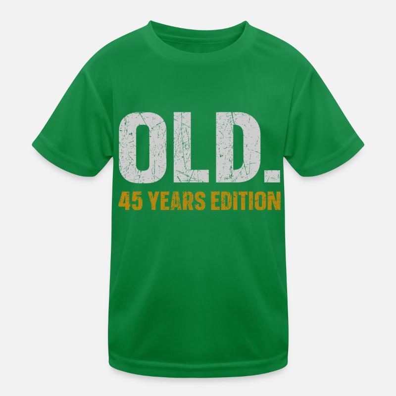 Old 45 Years Edition 45. Geburtstag Geschenkidee Kinder Funktions-T-Shirt